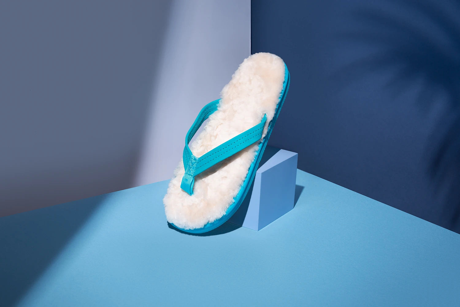 Blue Bonsai sheepskin sandal